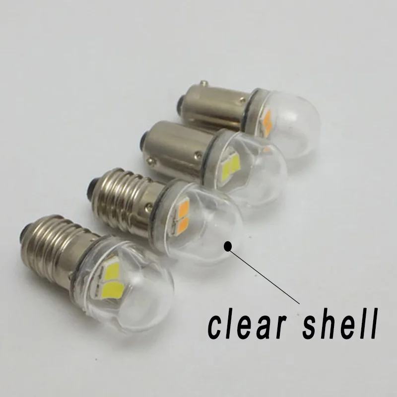 clear shell T4W 24V BA9S светодиодный лампы E10 60V 6 в, 12 В, 36 В, 48V светодиодный автомобилей 2835 2 SMD Светодиодная приборная подсветка лампы источник освещения авто-Стайлинг - Цвет: clear shell