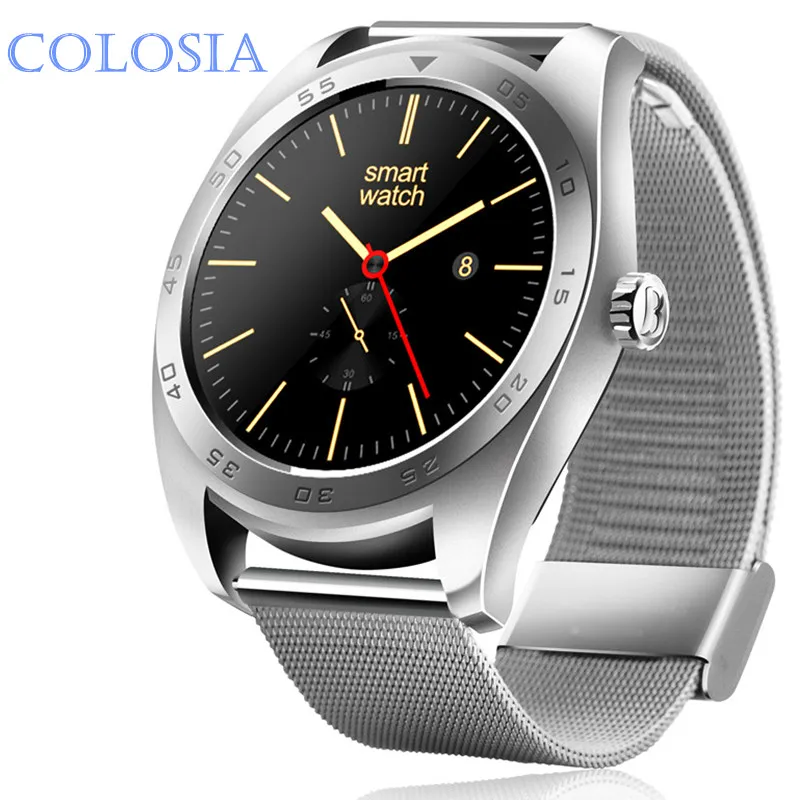 K89 Смарт-часы ips круглый экран Smartwatch монитор сердечного ритма с синхронизацией