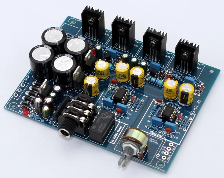 Плата усилителя мощности YJ0048 Hi-Fi усилитель BD139 BD140 NE5532 подходит для DIY E3 sound 126*97 мм |