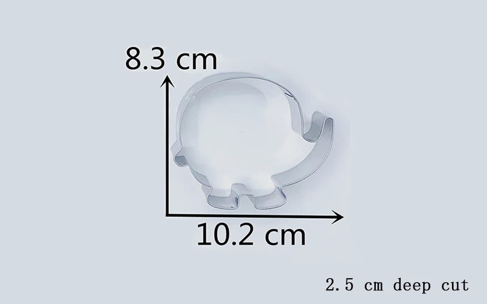 KENIAO Elephant Cutter-10,2x8,3 см-печенье и форма для вырезания для детей-нержавеющая сталь