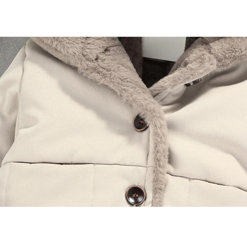 SFC-014 2018 New Winter baby girl coats children Rabbit Ear Hooded Outwear Newborn Baby girls sweet warm Jacket | Мать и ребенок