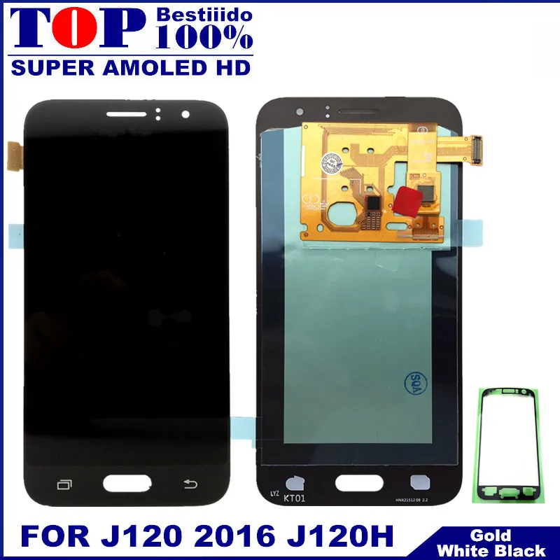 Для samsung Galaxy J120 J120F J120H J120M lcd Super AMOLED lcd S дисплей сенсорный экран дигитайзер замена наклейка стекло