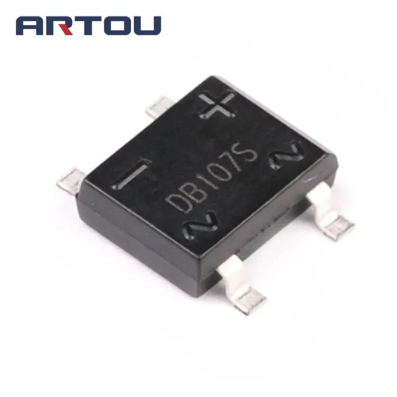 50 шт SMD DB107 DB107S 1A 1000V однофазная фотография | Электронные компоненты и