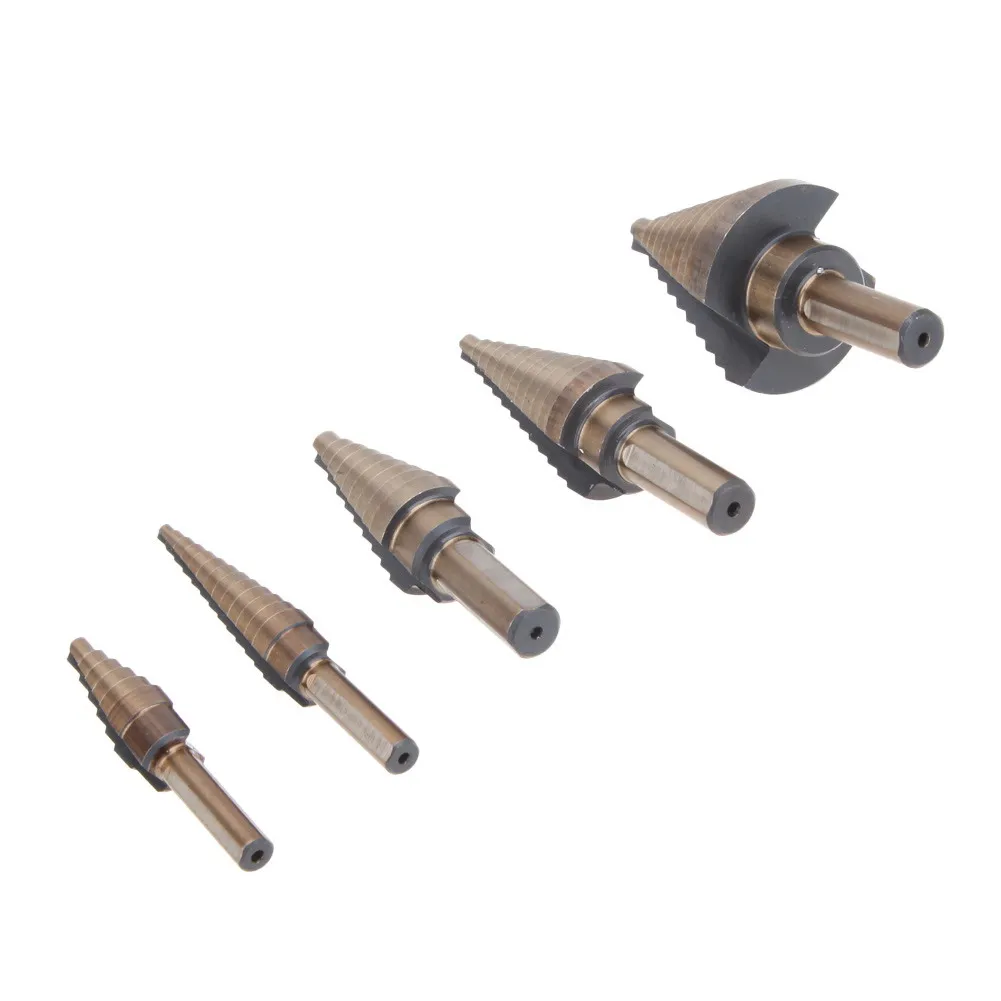 Набор ступенчатых Сверл из быстрорежущей стали кобальт 50 размеров ступенчатые