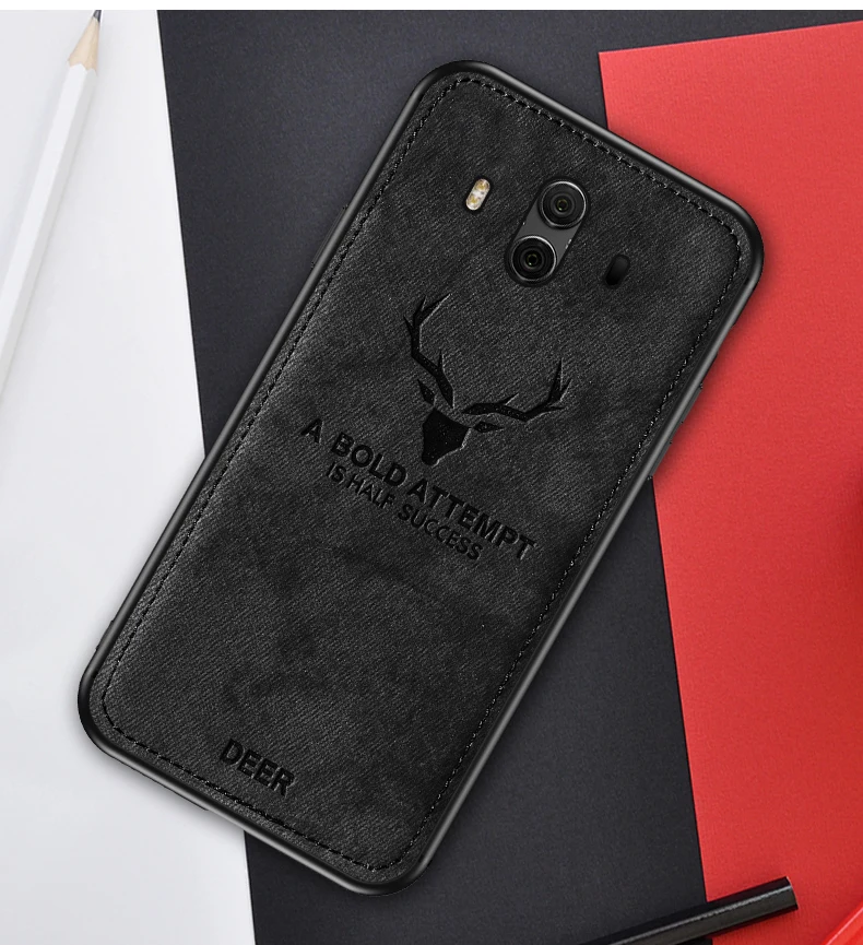 Gurioo ультра тонкий тиснением олень ткань чехол для телефона Huawei Y9 2018 Nova 2 S 3 3i Mate 9 10