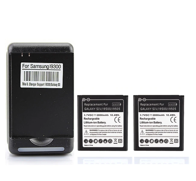 2x2800mAh Замена телефона литий-ионная батарея для Samsung Galaxy SIV S4 i9500 сотовый телефон
