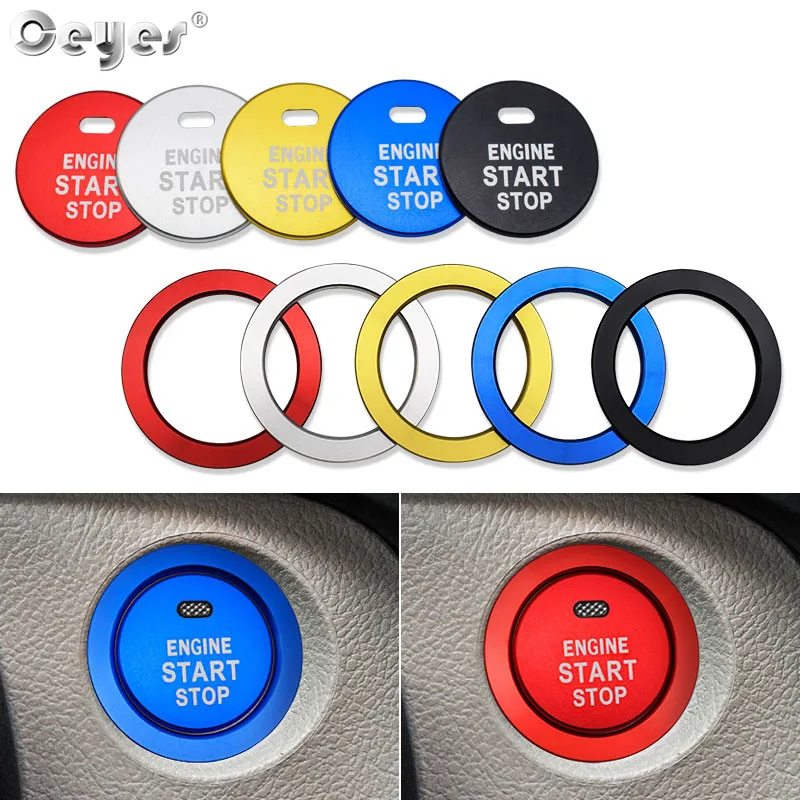 Автостайлинг Ceyes автозапуск стоп зажигание двигателя кнопка Зажигания