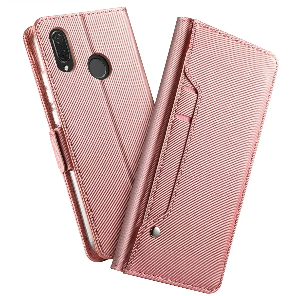 Флип-чехол для телефона для huawei Nova 3i, чехол из искусственной кожи, чехол-кошелек, откидная крышка-подставка с зеркалом и подставкой, карман для карт, Nova 3i 3 i - Цвет: 03