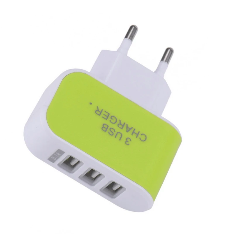 Универсальное сетевое зарядное устройство с 3 USB портами 1 А|Адаптеры AC/DC| |