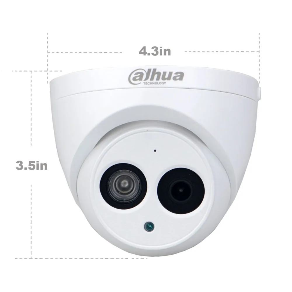 Dahua 4MP IP камера IPC-HDW4433C-A POE сеть Встроенный микрофон IR30M безопасности CCTV купольная камера Замена IPC-HDW4431C-A