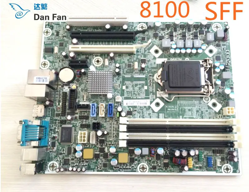 531991 001 для HP Elite 8100 SFF материнская плата настольного компьютера 505802 LGA1156 100%