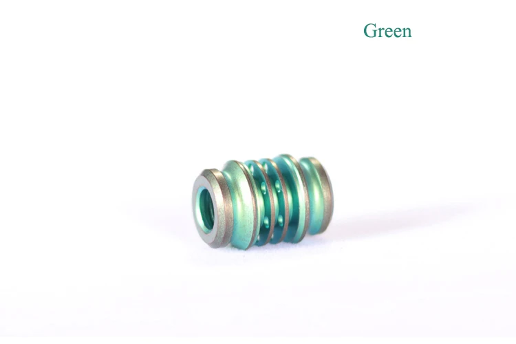Green no tritium V DIY титановый сплав TC4 нож бусины шнурок Паракорд веревка Открытый Кемпинг самосветящиеся 25 лет Подвески EDC Мульти инструменты Новинка - Цвет: Green no tritium