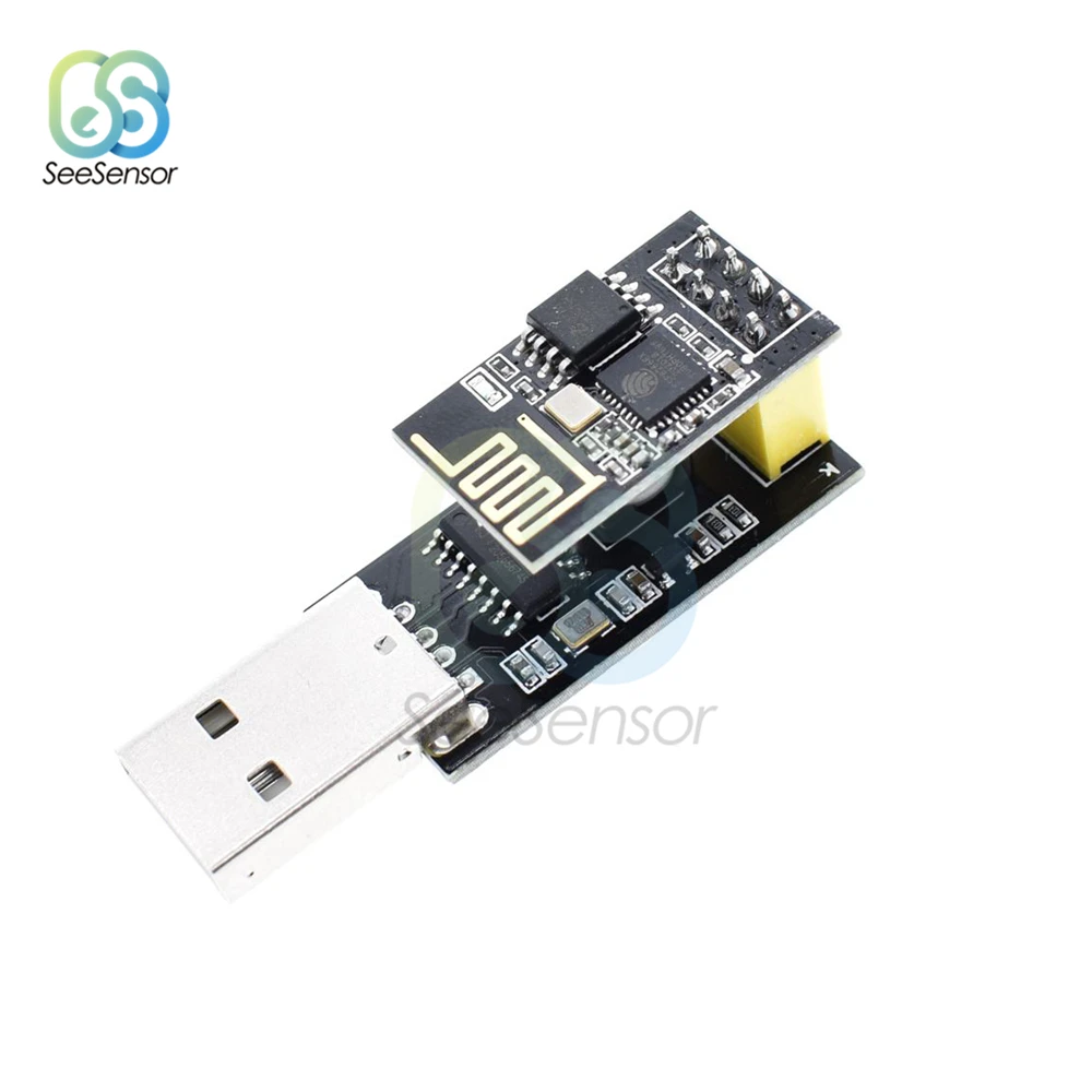 

Адаптер программатора ESP01, внешний USB адаптер ESP8266 CH340G для ESP8266, последовательный беспроводной модуль макетной платы Wi-Fi