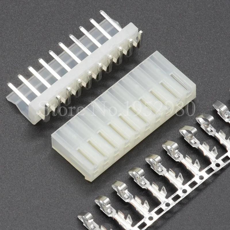 50Set/Lot CH3.96 Connector 10Pin 90 Degree 3.96mm Pin Header 3.96-AWG + Terminal Housing | Обустройство дома
