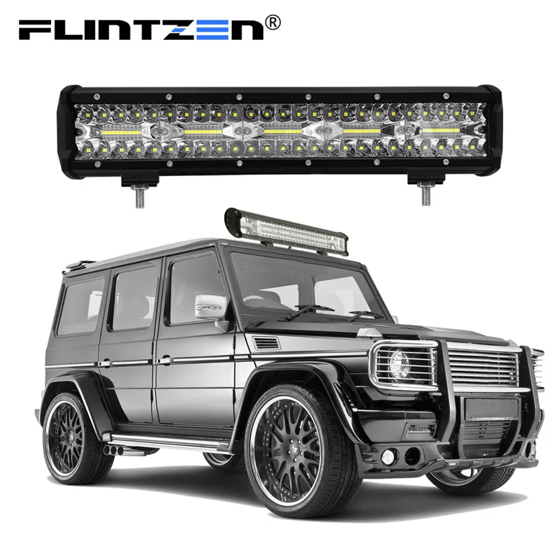 Flintzen 15inch 300W 100pcs LED car led light bar LED work for Offroad car lighting lamp Truck Tractor Boat led lighting DC9-30V