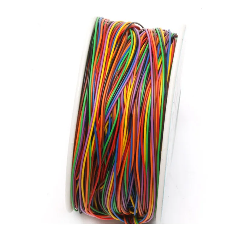 MAISI один рулон 8 цветов 30AWG провод для обмотки проводов луженая медь ПВХ изоляция |