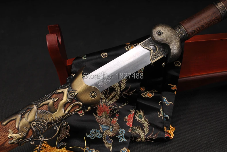 Ручная груша деревянная ручка/ножны китайский KungFu XuanWu меч Han jian/полностью Tang