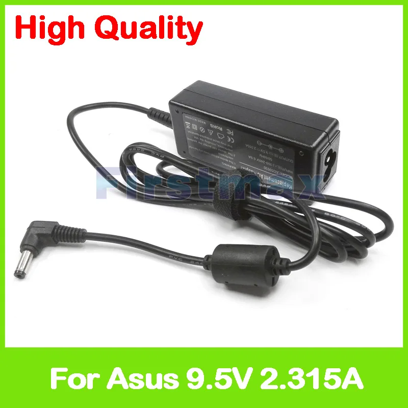 9,5 V 2.315A AC адаптер питания зарядное устройство для ноутбука Asus Eee PC 12G 20G 2G Linux 2G Surf 2G XP 4G 4G Linux 4G Surf 4G XP 700