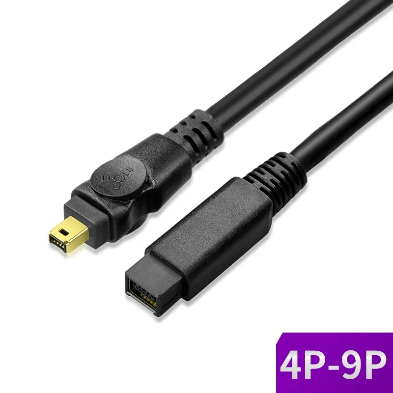 Кабель IEEE1394 4 P до 9 контактный к контактному Firewire 800 Firewire400 1394A 1394B двойной экран 1 5 м