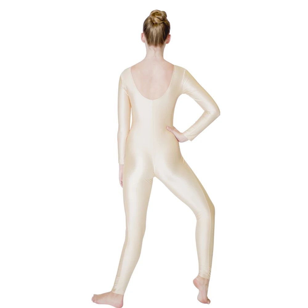 Женский костюм для гимнастики, белый блестящий костюм из лайкры с длинными рукавами для девочек и детей ясельного возраста, полный размер от AliExpress WW