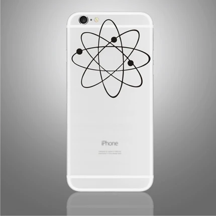 For iPhone6 B W(151) Мультфильм черный винил Стикеры s для iPhone X, для iPhone 6/7/8 Plus украшения кожного покрова для iPhone XS частичный стикер - Цвет: For iPhone6 B W(151)