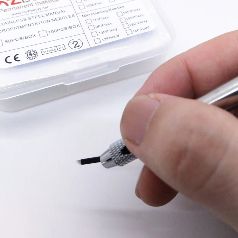 Иглы для плоских татуировок Microblade 9 сверхтонкие лезвия диаметром 0 18 мм