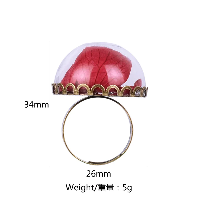 5 шт./лот 2017 оптовая продажа винтажные подвески регулируемые стеклянные кольца
