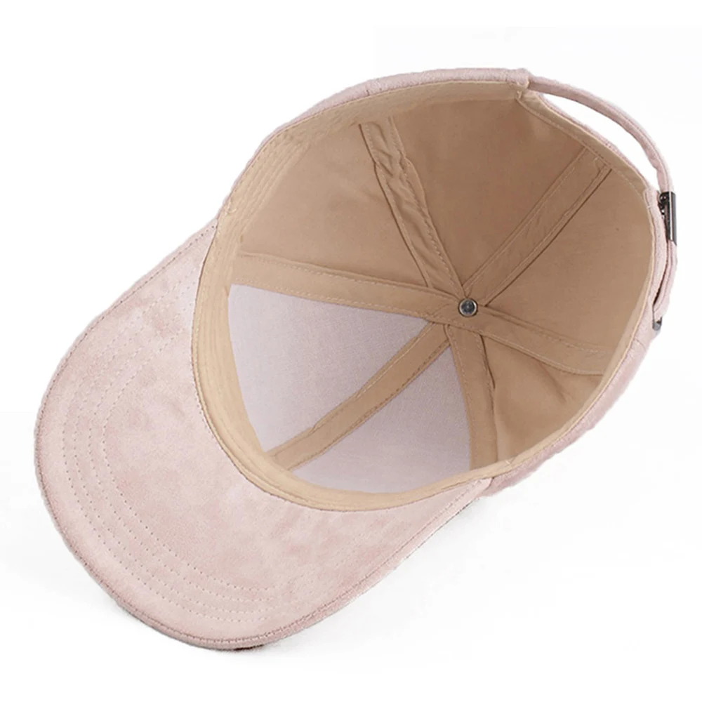 Кепка Женская замшевая брендовая бейсболка уличная Спортивная регулируемая