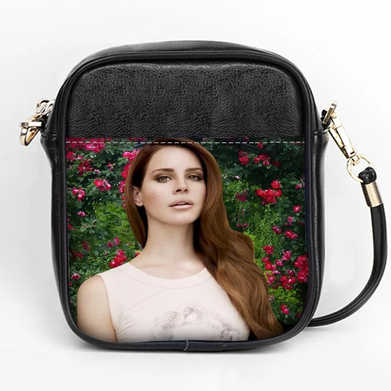 Пользовательские Lana Del Rey Моды Sling Bag Для женщин Слинг сумки на ремне кожа мини девушки Tote вечерние сумка DIY Sling Bag