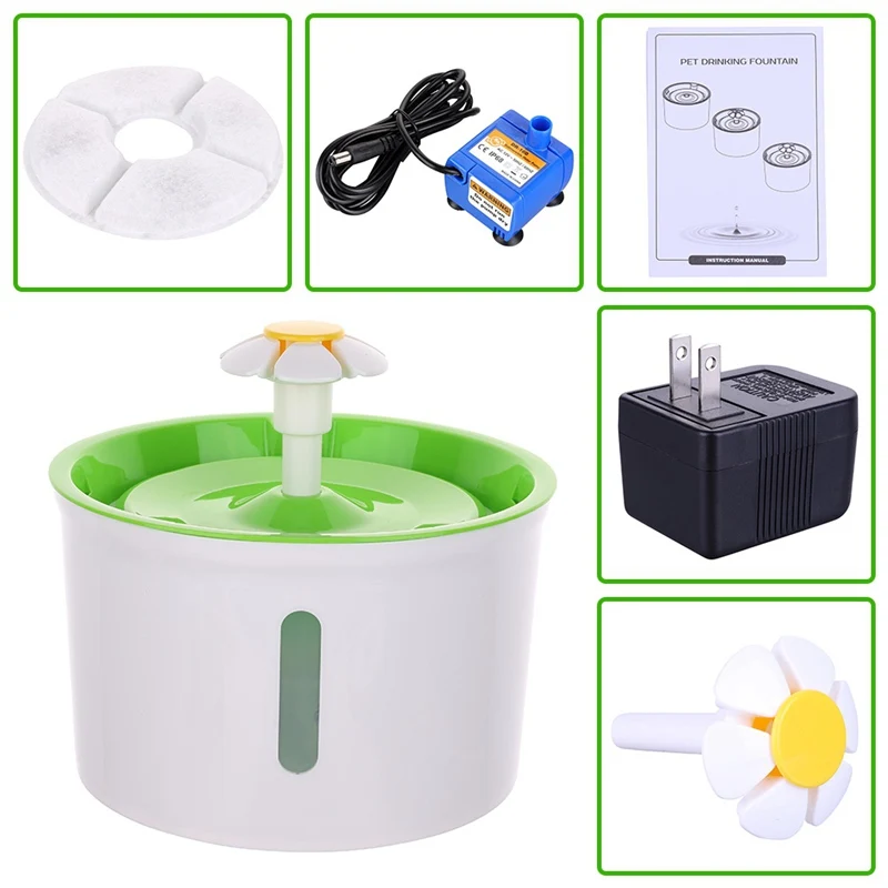 Cat Feeding Feeder Drinking Water Dispenser Drink Filter Pet Product Automatic Dog Electric Fountain Bowl | Дом и сад