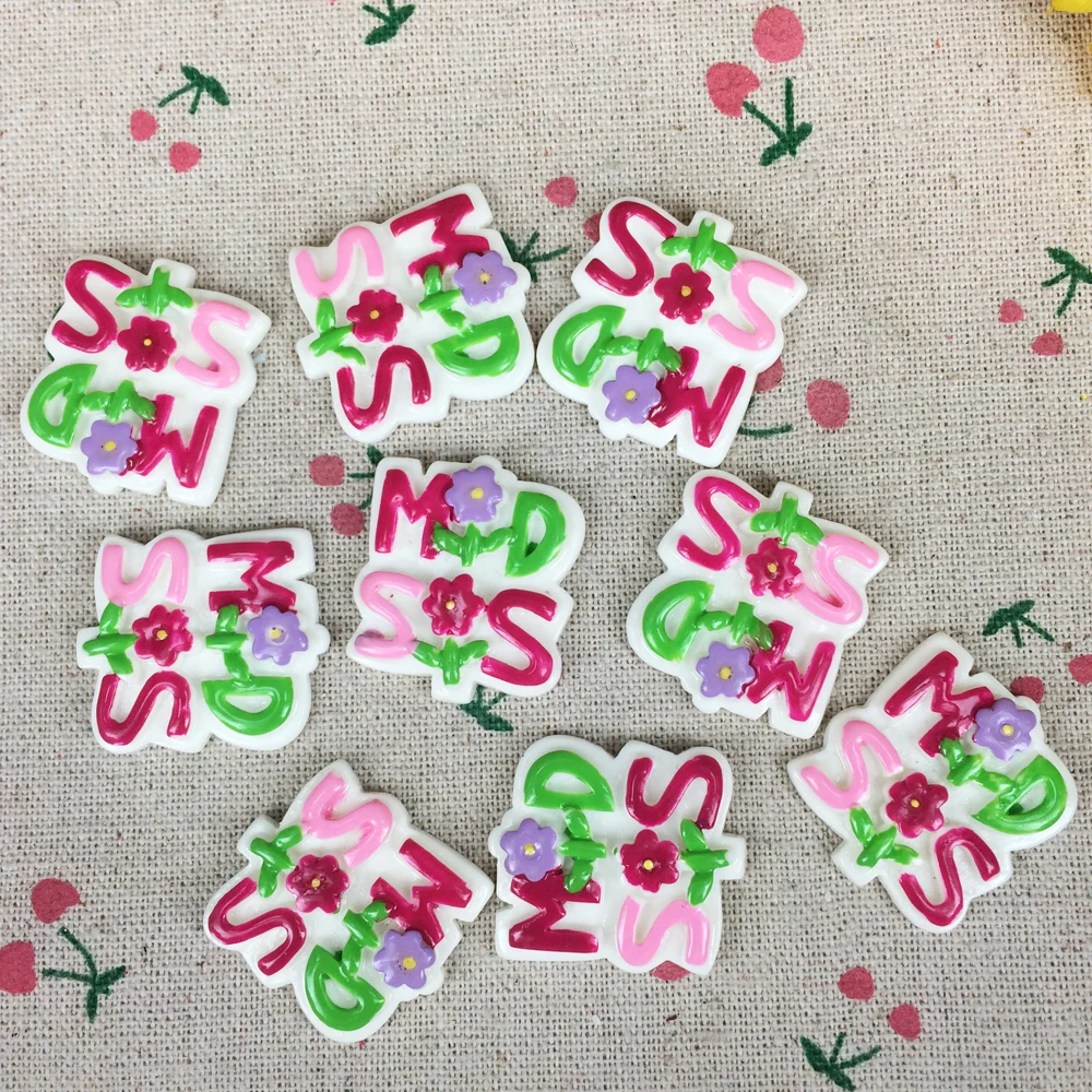 

10 шт. Кабошон из смолы с плоской задней стороной, вернуться в школу, украшение «сделай сам» с плоской задней стороной, аксессуары для рукодел...