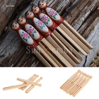 10pcs wooden unfinished diy craft peg dolls wood diy toy arts sewing crafts peg doll puppet bases cute dolls home decor