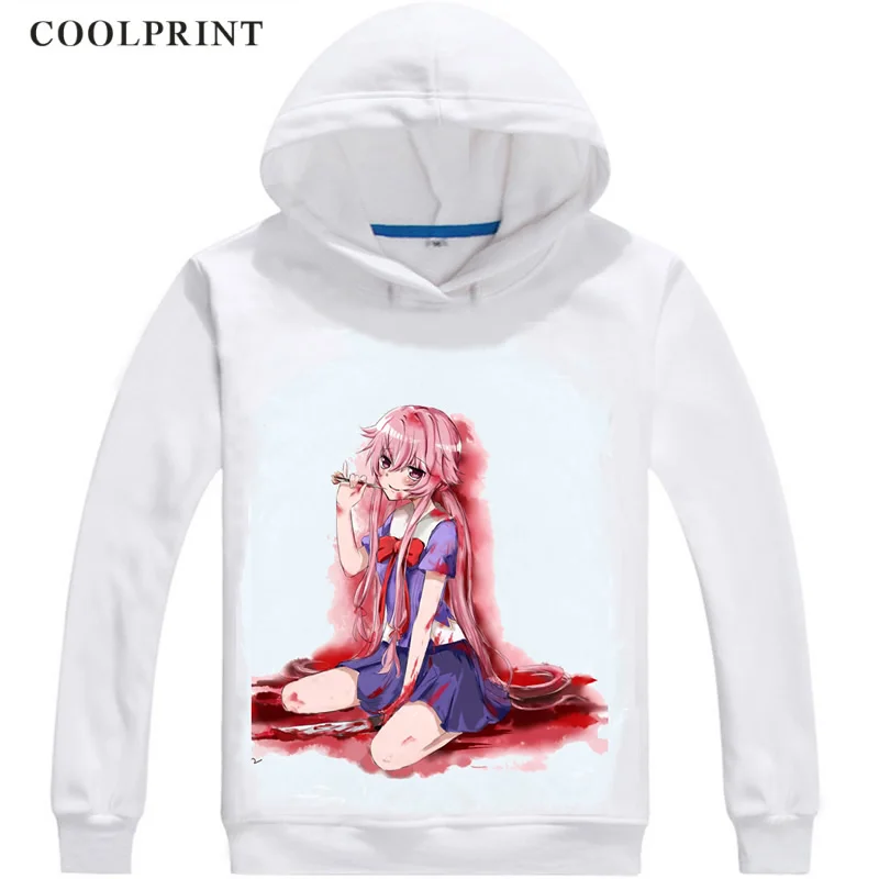 COOLPRINT дневник будущего Mirai Никки толстовки с капюшоном короткая футболка героями