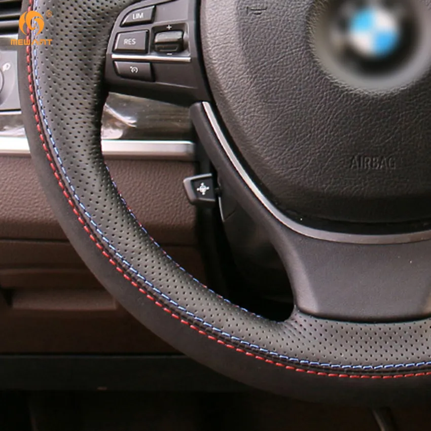 MEWANT черная натуральная кожа замша для BMW F10 2014 520i 528i 2013 730Li 740Li 750Li запчасти|car steering
