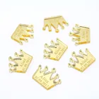 Золотая Корона для украшения стола для вечеринки в честь рождения ребенка, 50 шт.