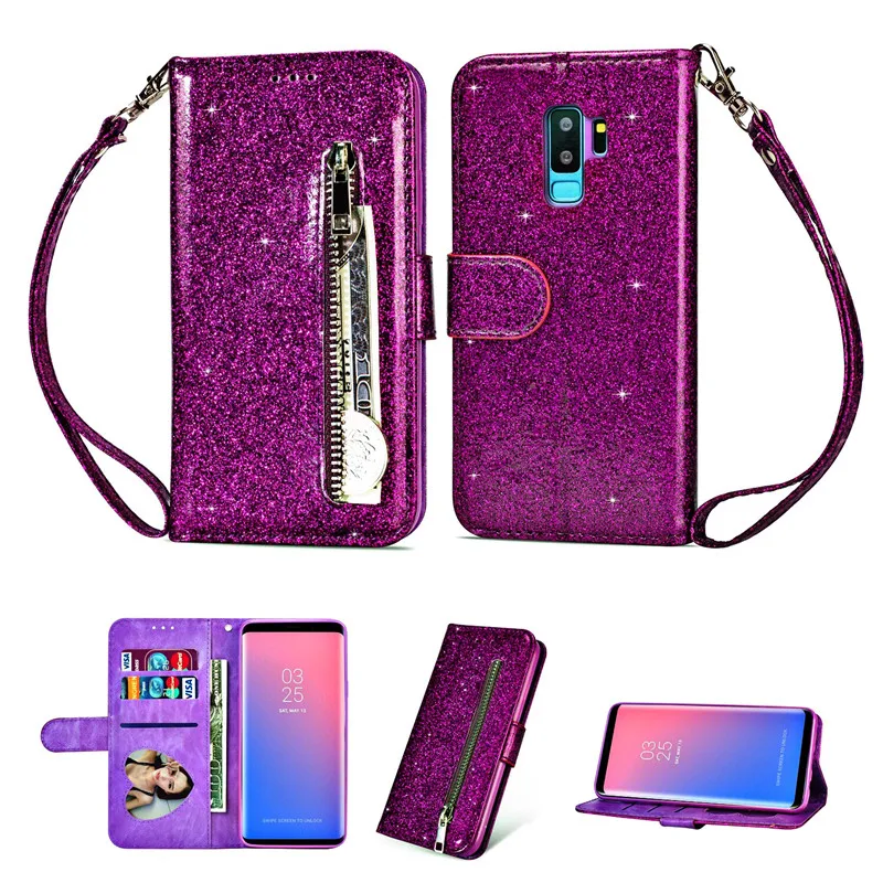 Coque A50 A70 A40 A30 Note 8 9 S8 S9 S10 плюс дизанерский чехол-портмоне с откидной крышкой чехол для samsung Galaxy S6 S7 края корпуса M20 M30 для карт из искусственной кожи