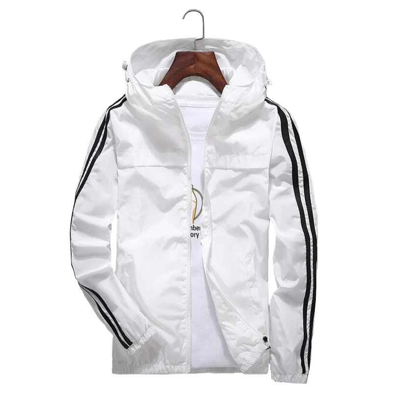 2017 New Listing Spring and Autumn Men's Hooded Jacket Solid Color Simple Wild Youth Sports Tide 90 | Спорт и развлечения