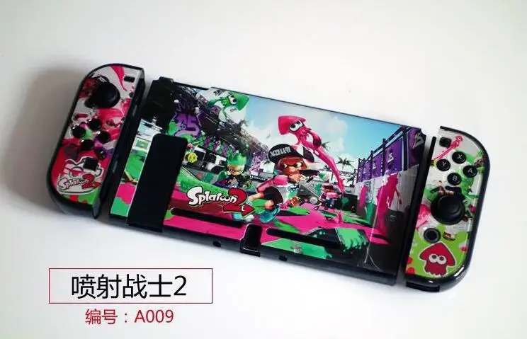 Фиолетовый Жесткий защитный чехол Zelda Mario Splatoon NAND Switch, Цветной корпус с рисунком для консоли nintendo Switch и Joy-Con - Цвет: Фиолетовый