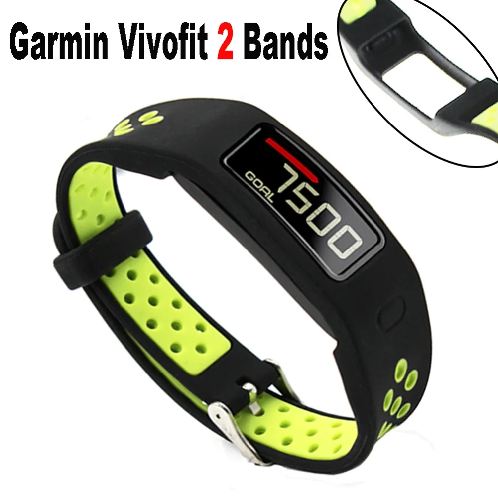 Силиконовый сменный ремешок для наручных часов FIFATA Garmin Vivofit 2 Band цветной браслет