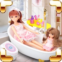 new arrival gift baby toys doll houses shower pretend game toys for girls water bathtub toys bath simulaton electric educational
