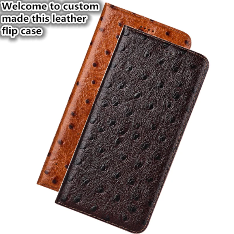 NC11 Ostrich pattern Натуральная кожа флип чехол для Microsoft Lumia 950 XL чехол для телефона для Microsoft Lumia 950 XL флип-чехол на телефон