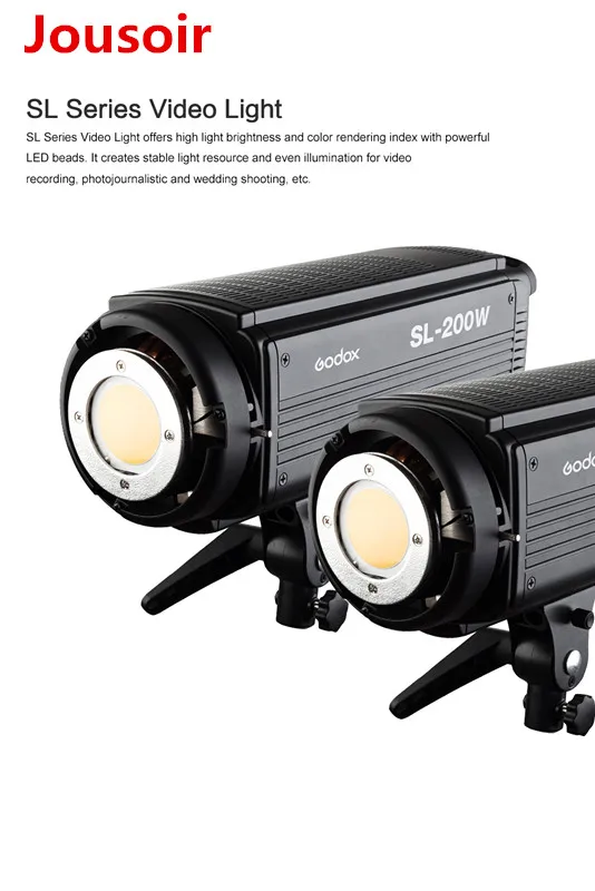 Godox 450W SL 150W непрерывный свет студийный светодиодный софтбокс световая стойка