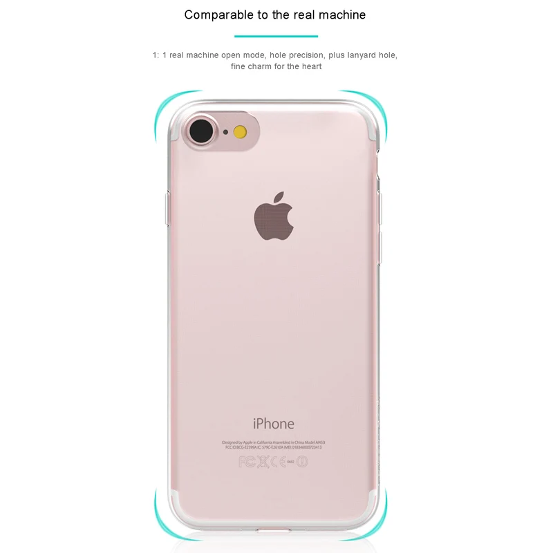 TOTU чехол для телефона iPhone 8 7 Plus Прозрачный Мягкий ТПУ силиконовый 8plus 7plus Coque Fundas |