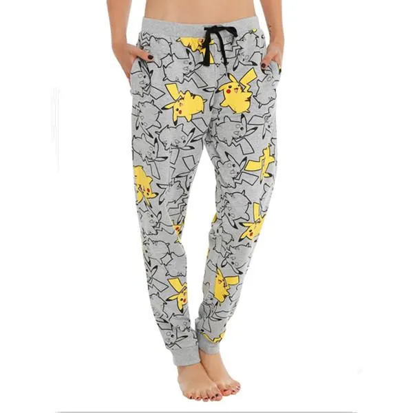 Go брюки PIKACHU Lounge пижамы для бега трусцой Sweatpant Слаксы шнурок брюки Косплей суперзвезда город