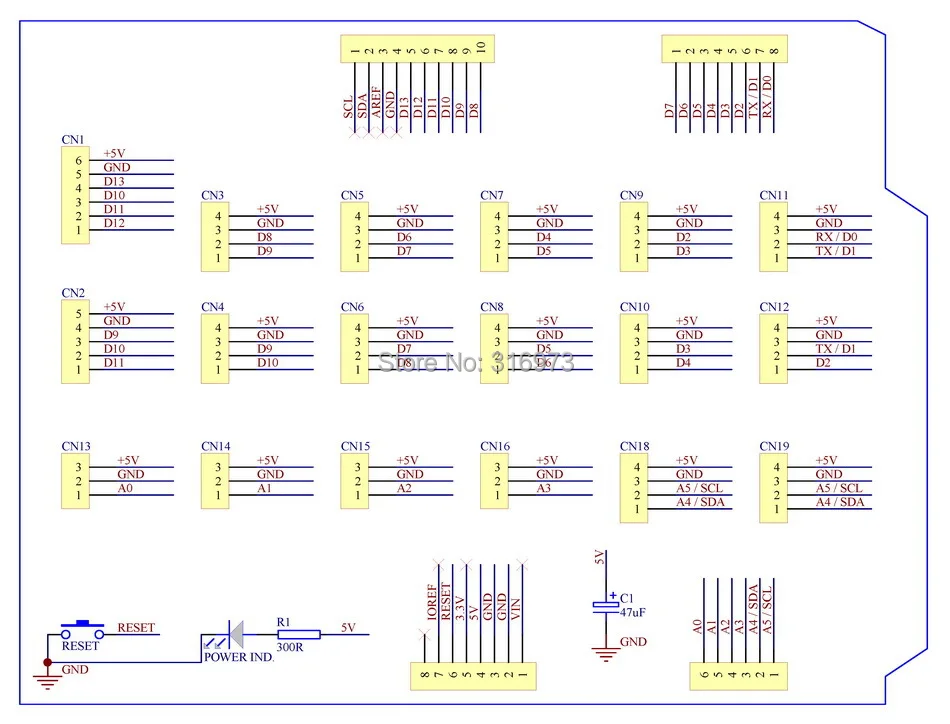 (1 шт./лот) плата расширения I/O для платы UNO R3 сделай сам.|pcb diy|pcb board diypcb |