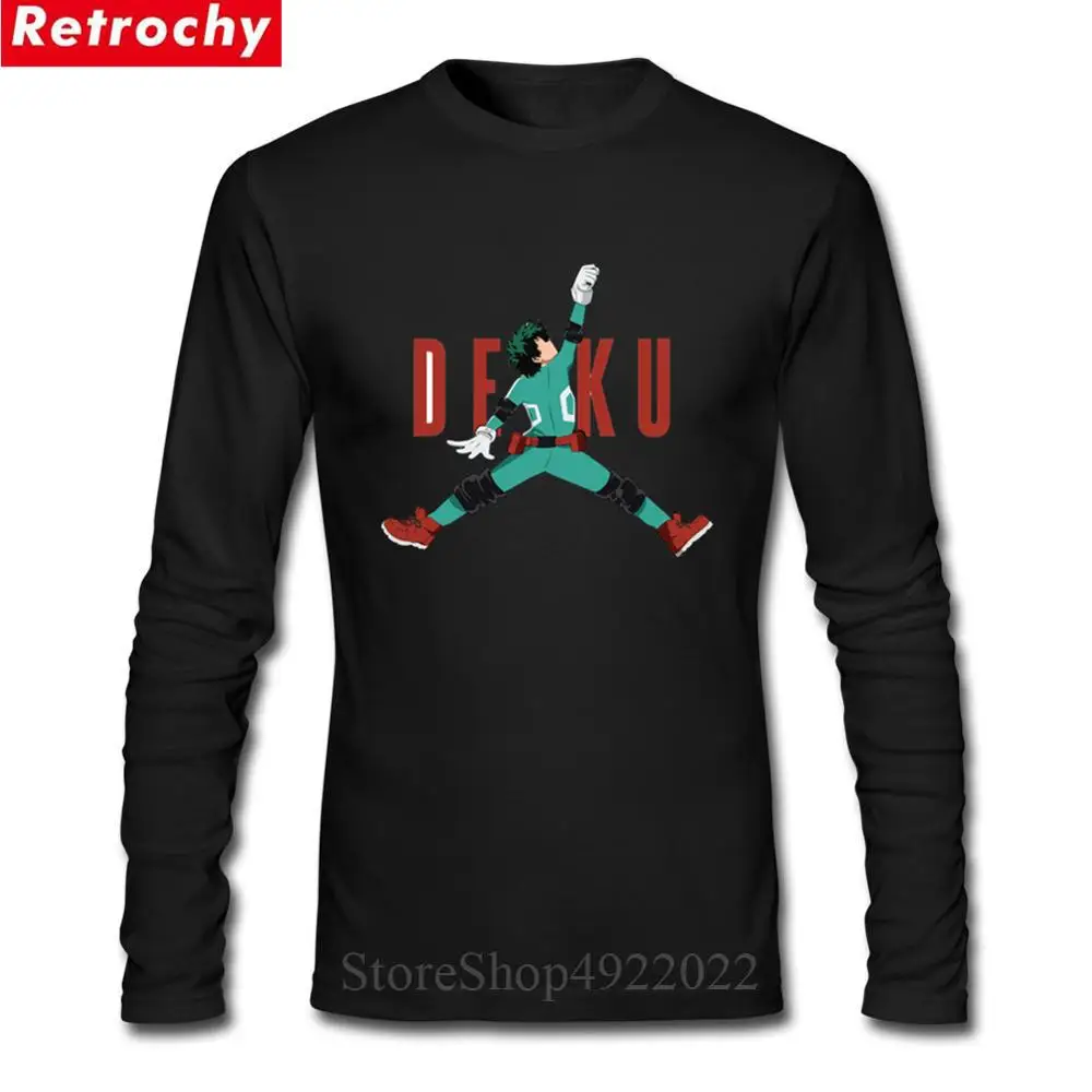 Academia Print Teen Cartoon Summer Man Tee Newest Simple Casual Men T-Shirt Camisetas Unique Design Air Deku From My Hero Tshirt | Мужская