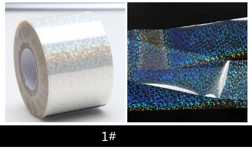 120m/roll Holographic Nail Foils Starry Sky Glitter Art Transfer Sticker Paper Wraps DIY Accessories 10 Designs | Красота и здоровье