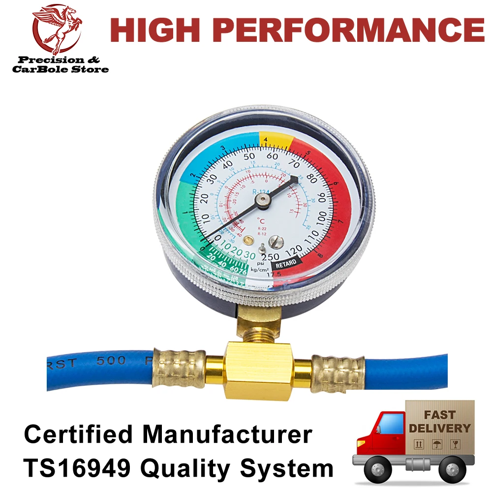 Карбон 1/2 ACME R134a заряжаемый измерительный шланг для кондиционирования воздуха