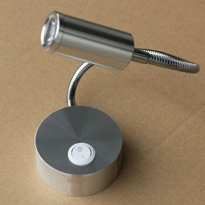 Алюминиевый гибкий светодиодный светильник для чтения 3 Вт светодиодные