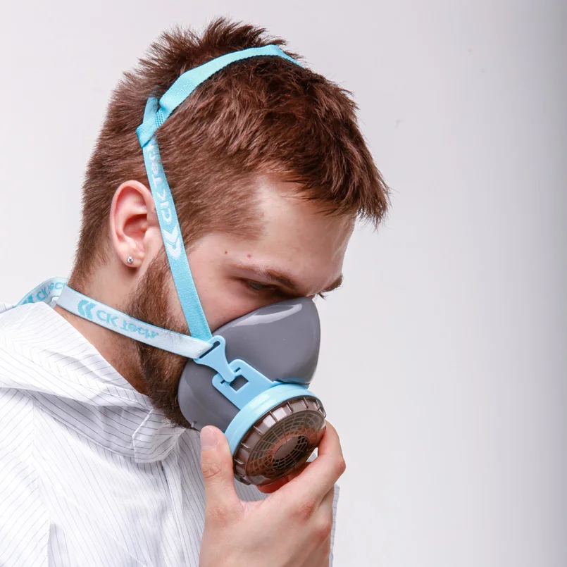 CK Tech. Силиконовая полулицевая противогаз респиратор краска спрей Химические